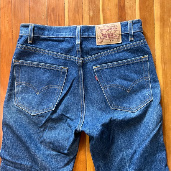 Vintage Levi’s 517 red tab boot cut one of a kind patina 32” - Picture 9 of 11